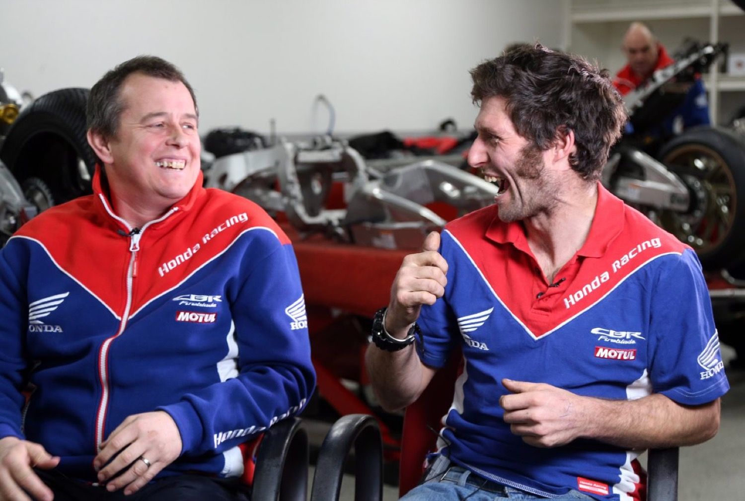 Guy Martin y John McGuinness con Honda