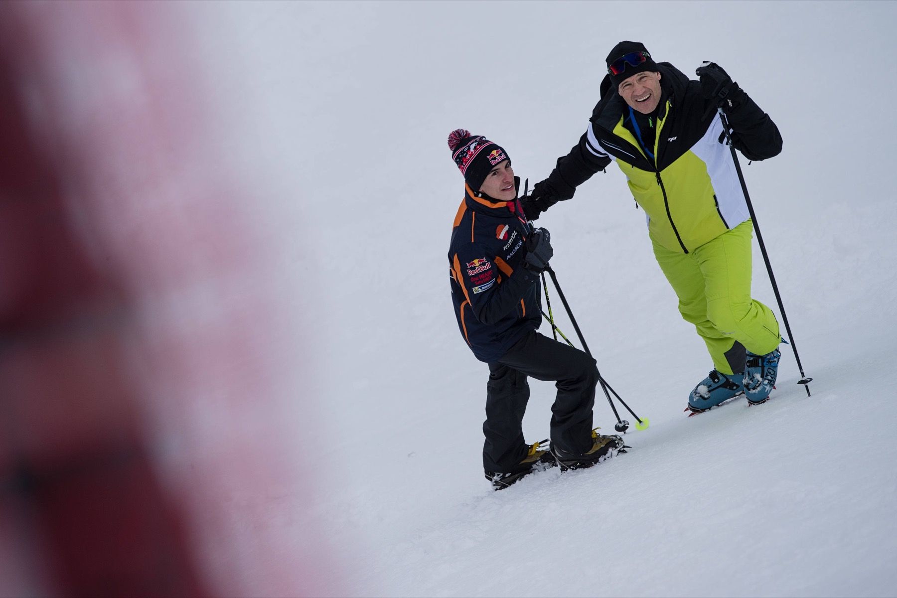 Marc Márquez con la MotoGP en los Alpes