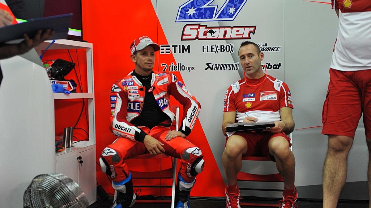 Casey Stoner con la Ducati en Sepang