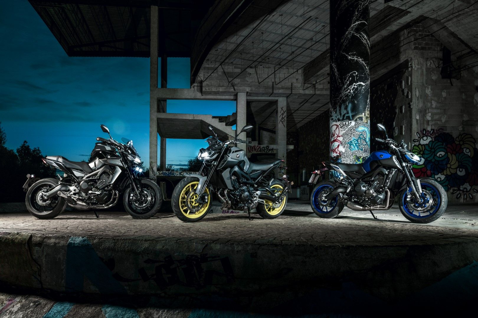 Yamaha MT-09 2017: los ojos de la oscuridad, fotos