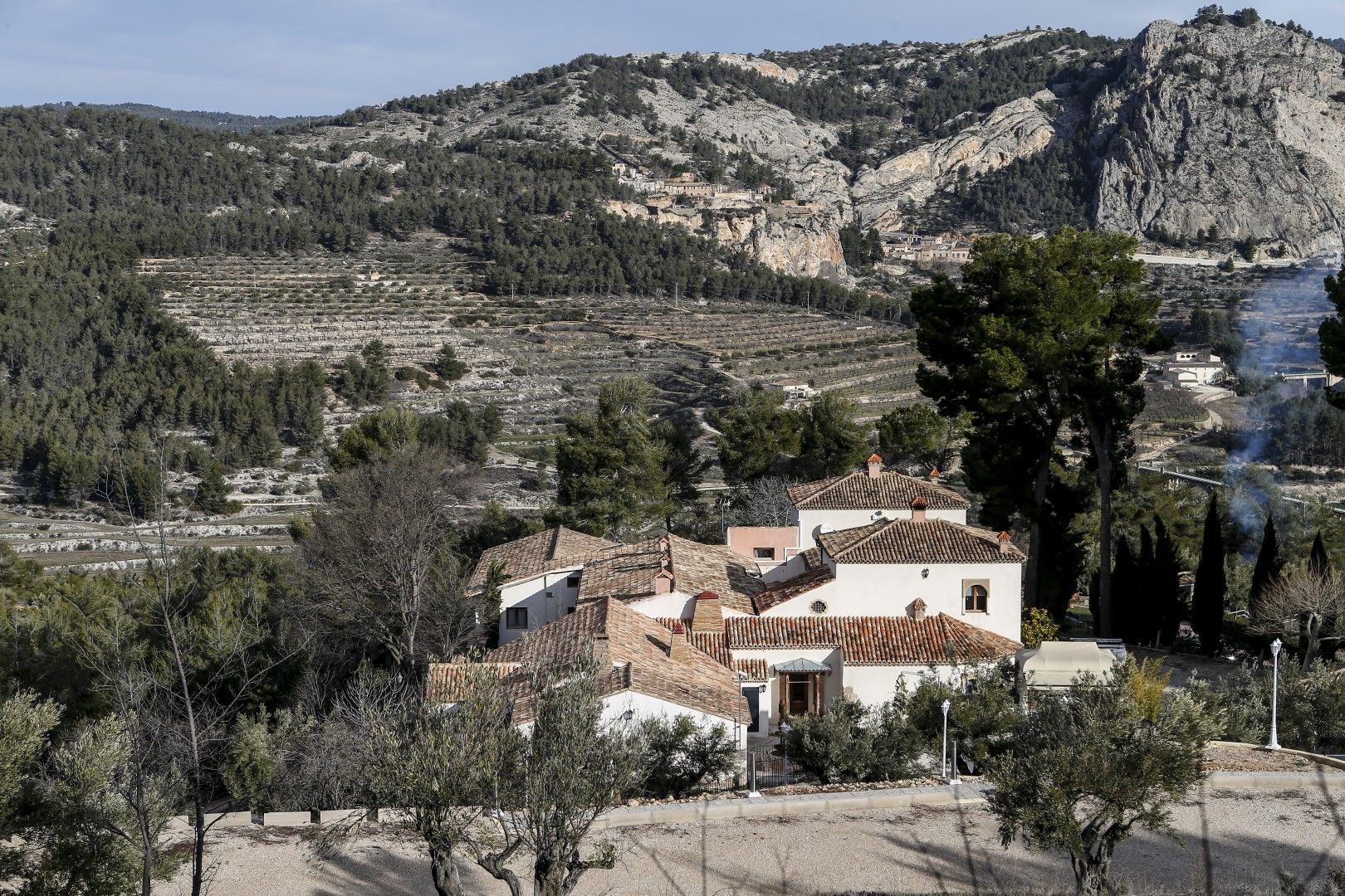 Masía La Mota, en la Sierra de la Font Roja, cerca de Alcoy.