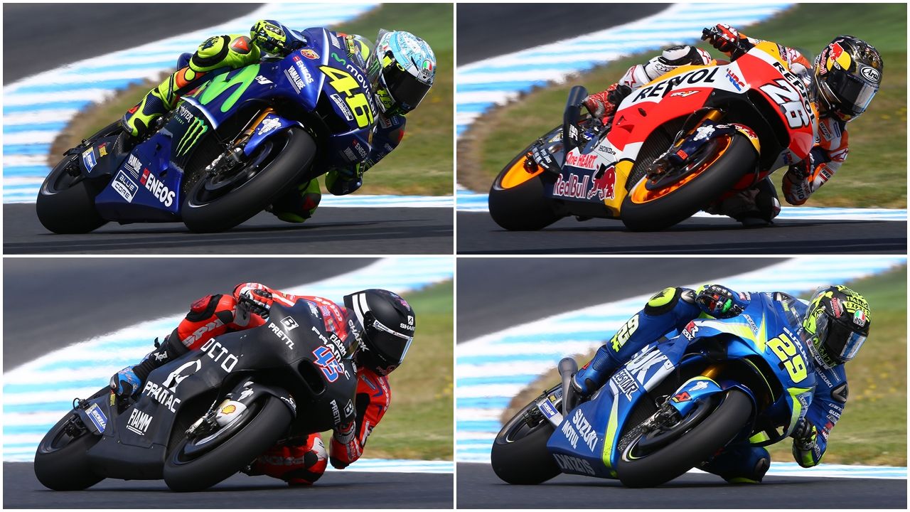 Comparativa estilos de pilotaje MotoGP 2017