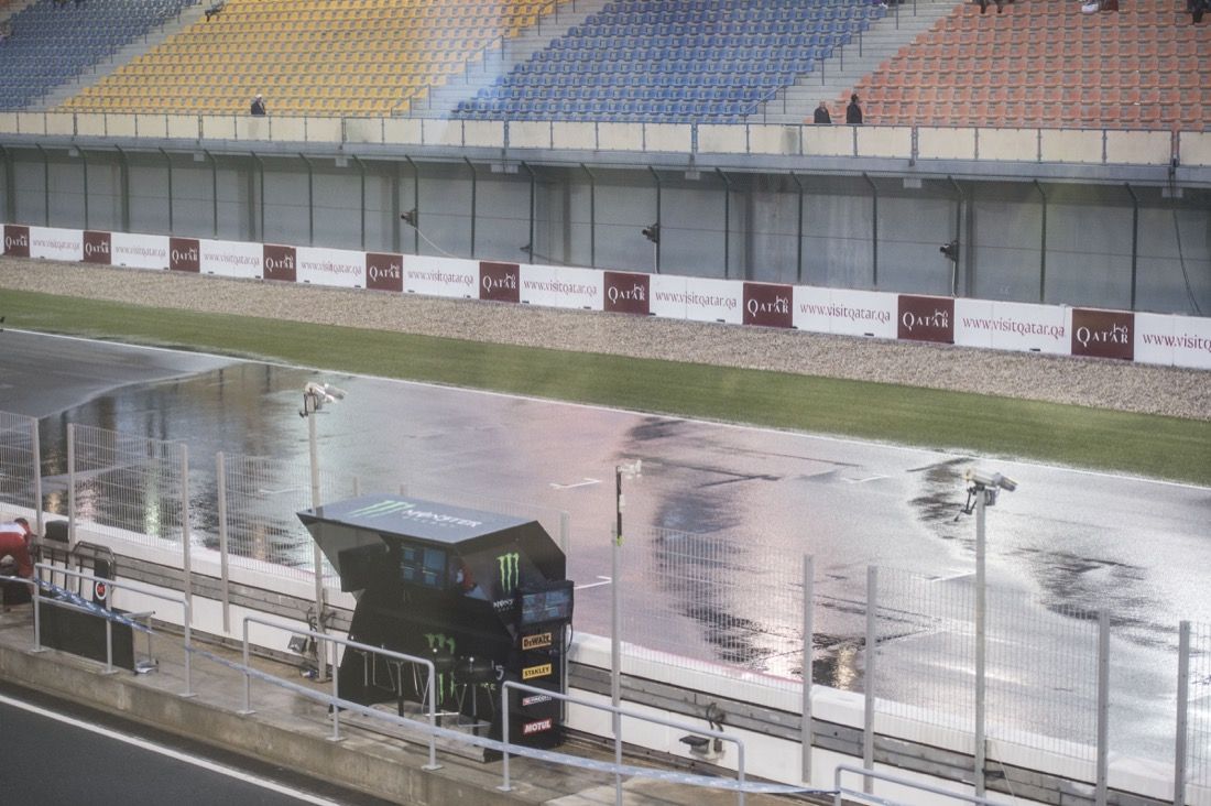 Aguacero en MotoGP Qatar 2017