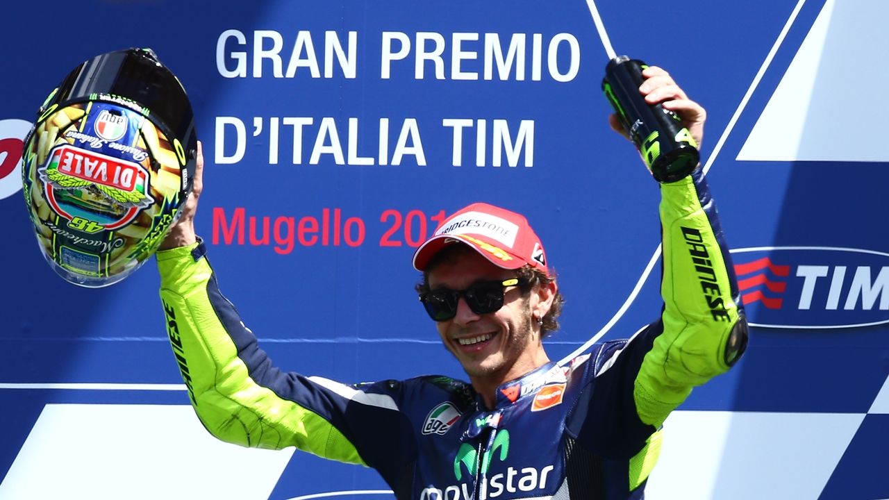 Valentino Rossi cumple 350 Grandes Premios