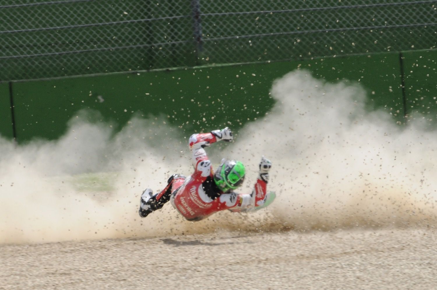 Accidente Eugene Laverty, SBK Imola
