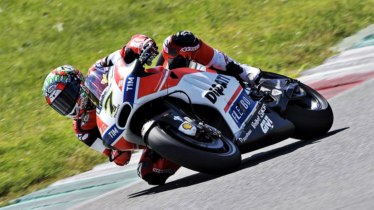 Chaz Davies en la Ducati Desmosedici GP17