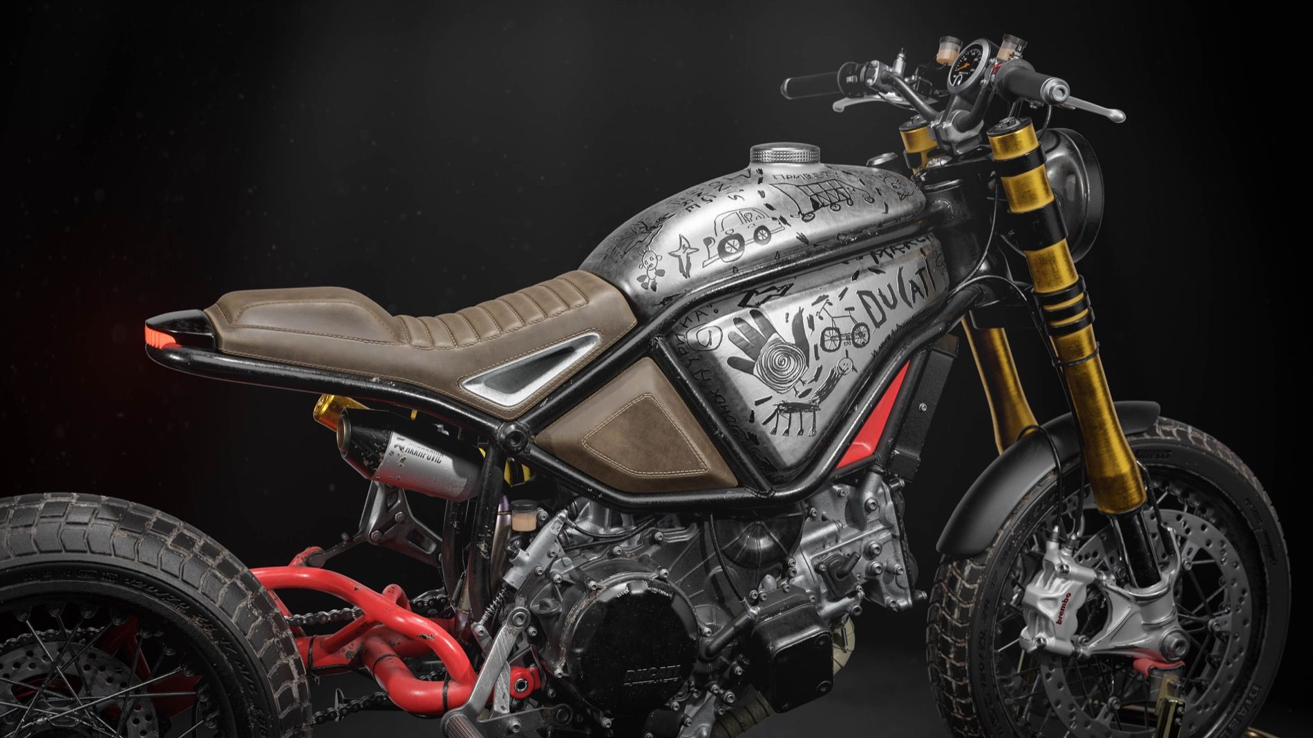 Naughty Quadro sobre la Ducati1299