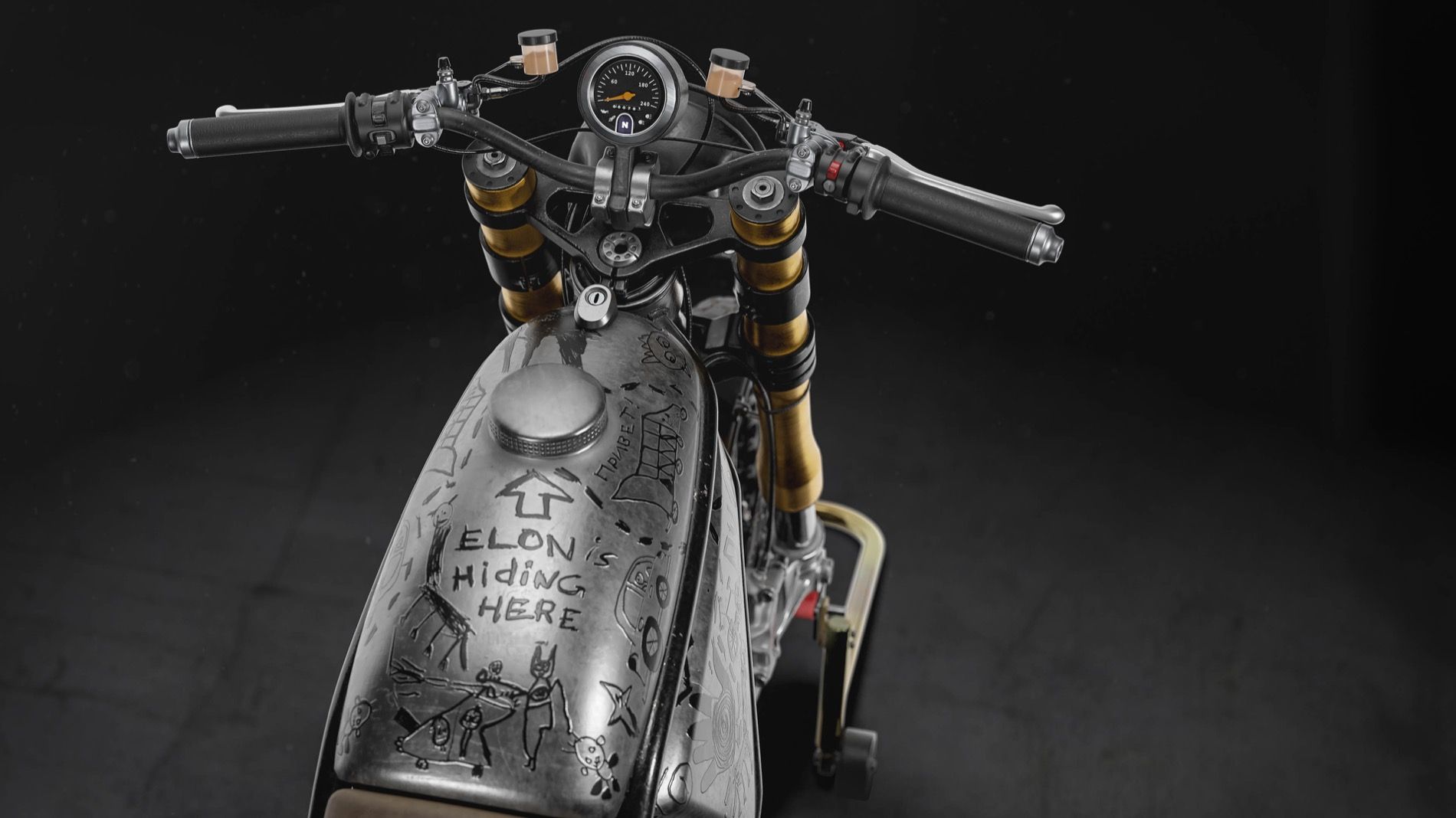 Naughty Quadro sobre la Ducati1299