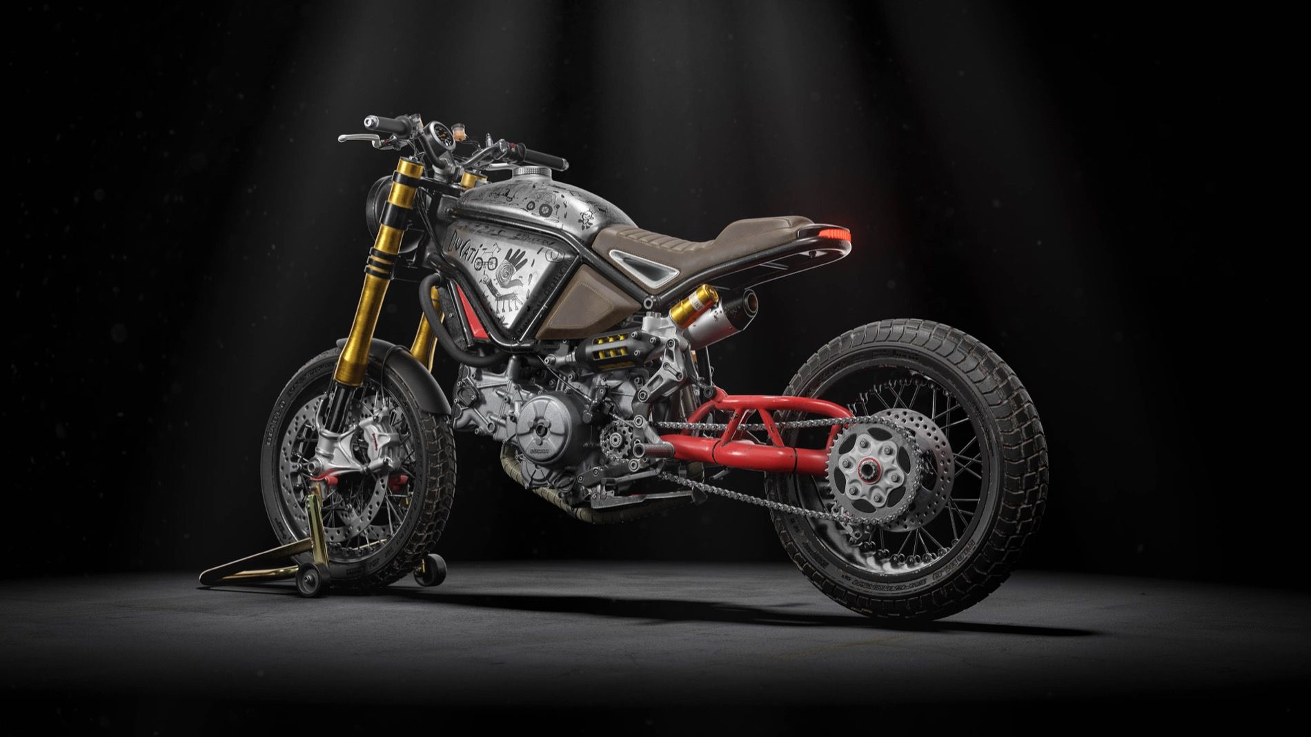 Naughty Quadro sobre la Ducati1299