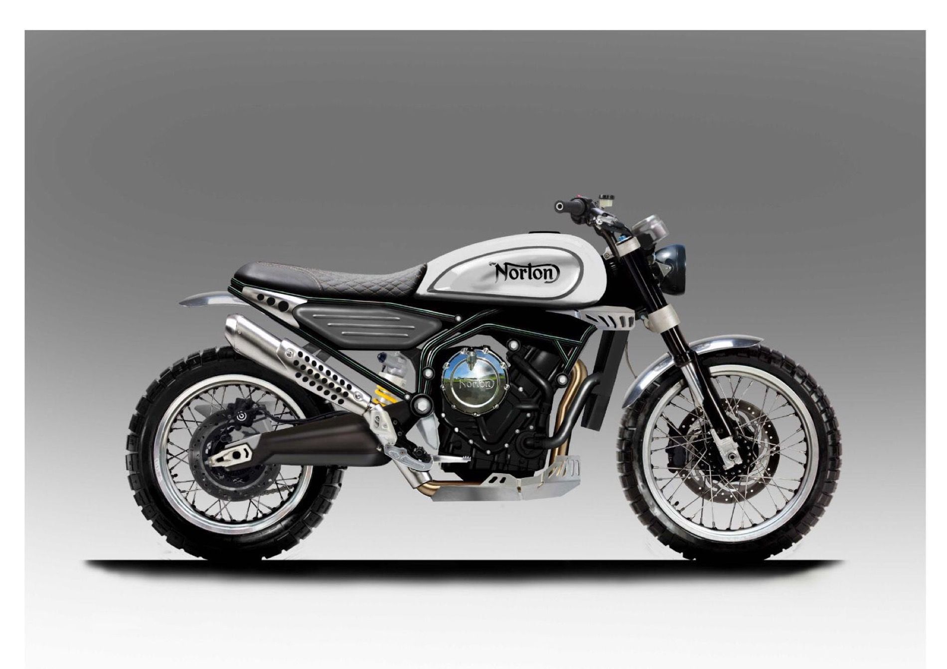 Norton Scrambler y motor 650cc