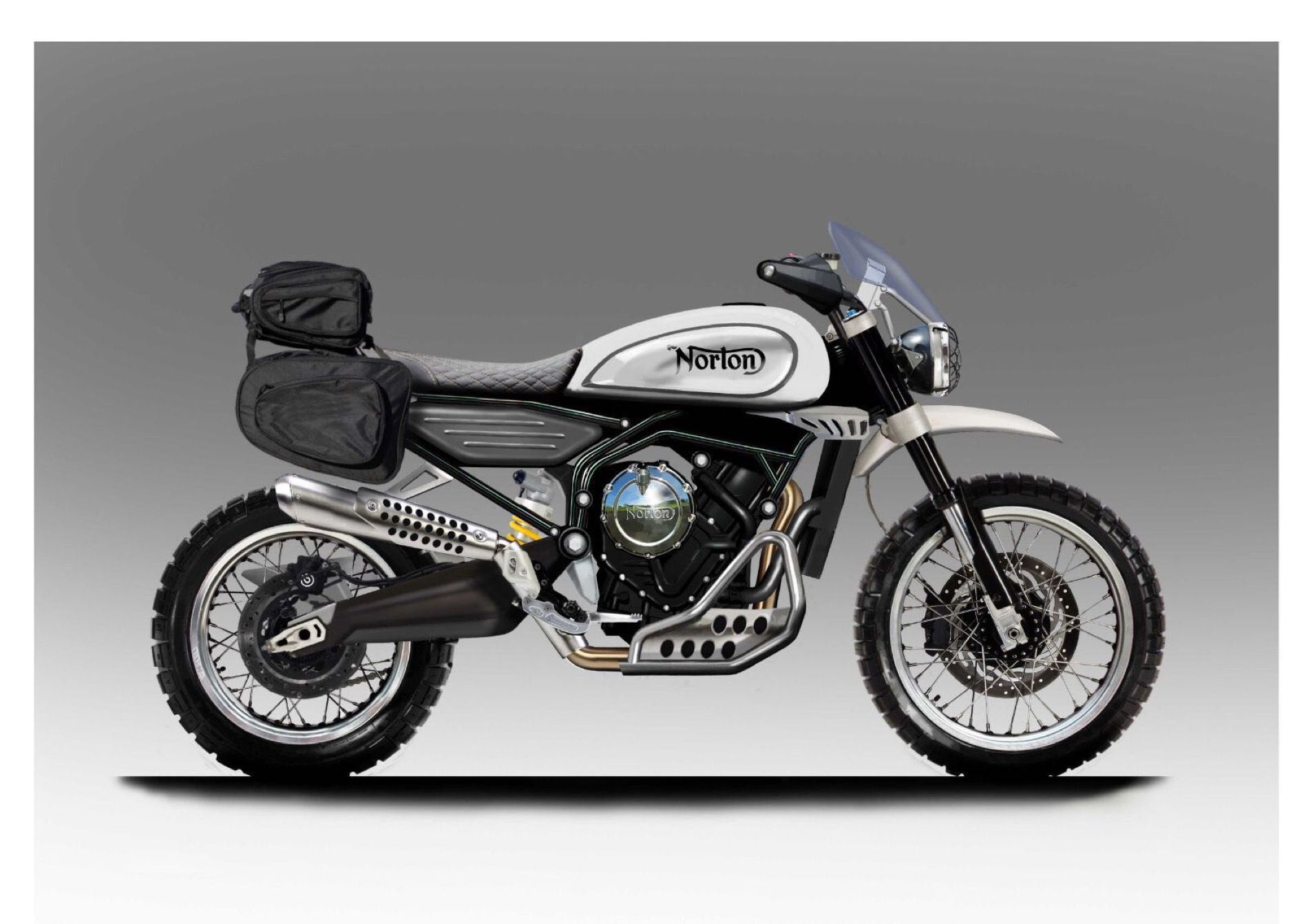 Norton Scrambler y motor 650cc