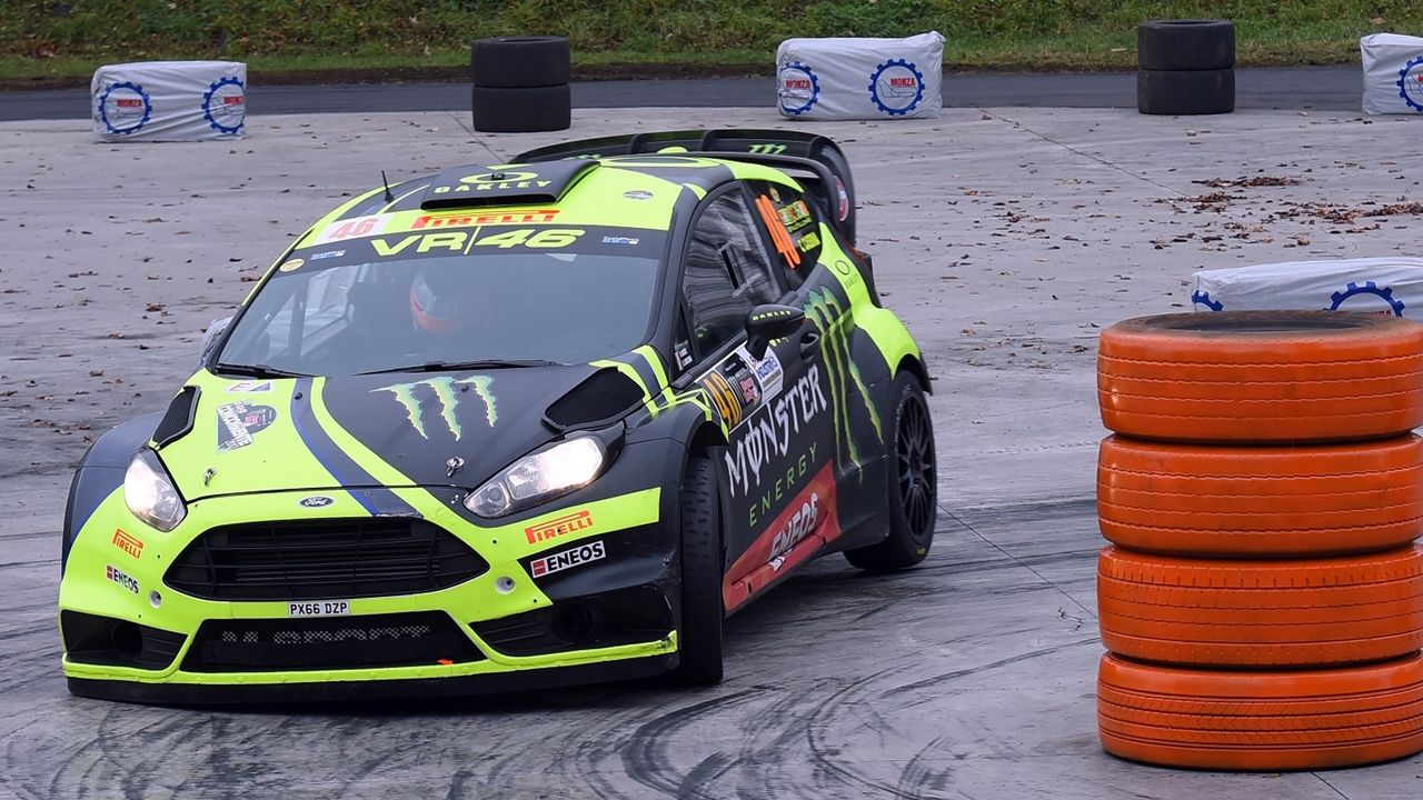 Valentino Rossi en el Monza Rally Show 2017