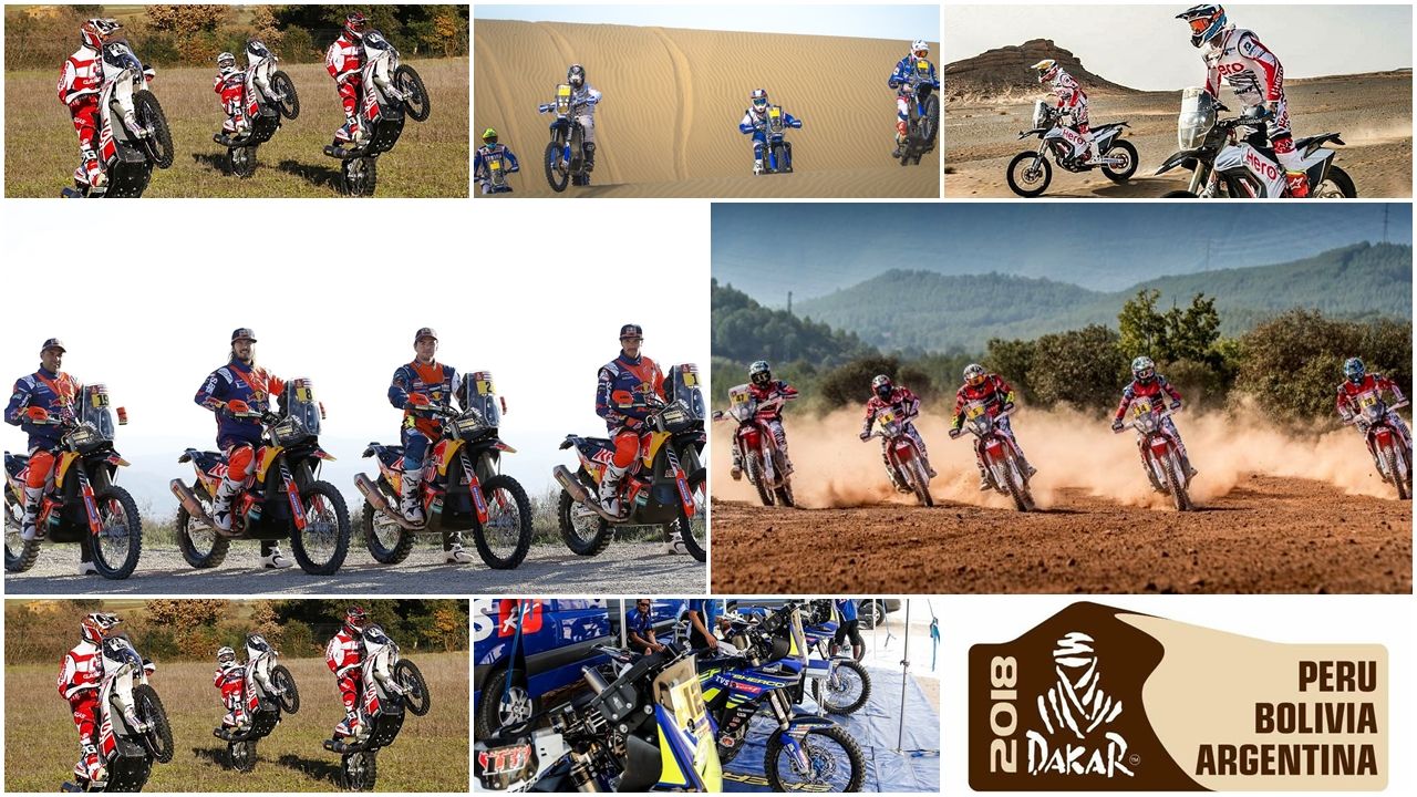 Las motos del Dakar 2018