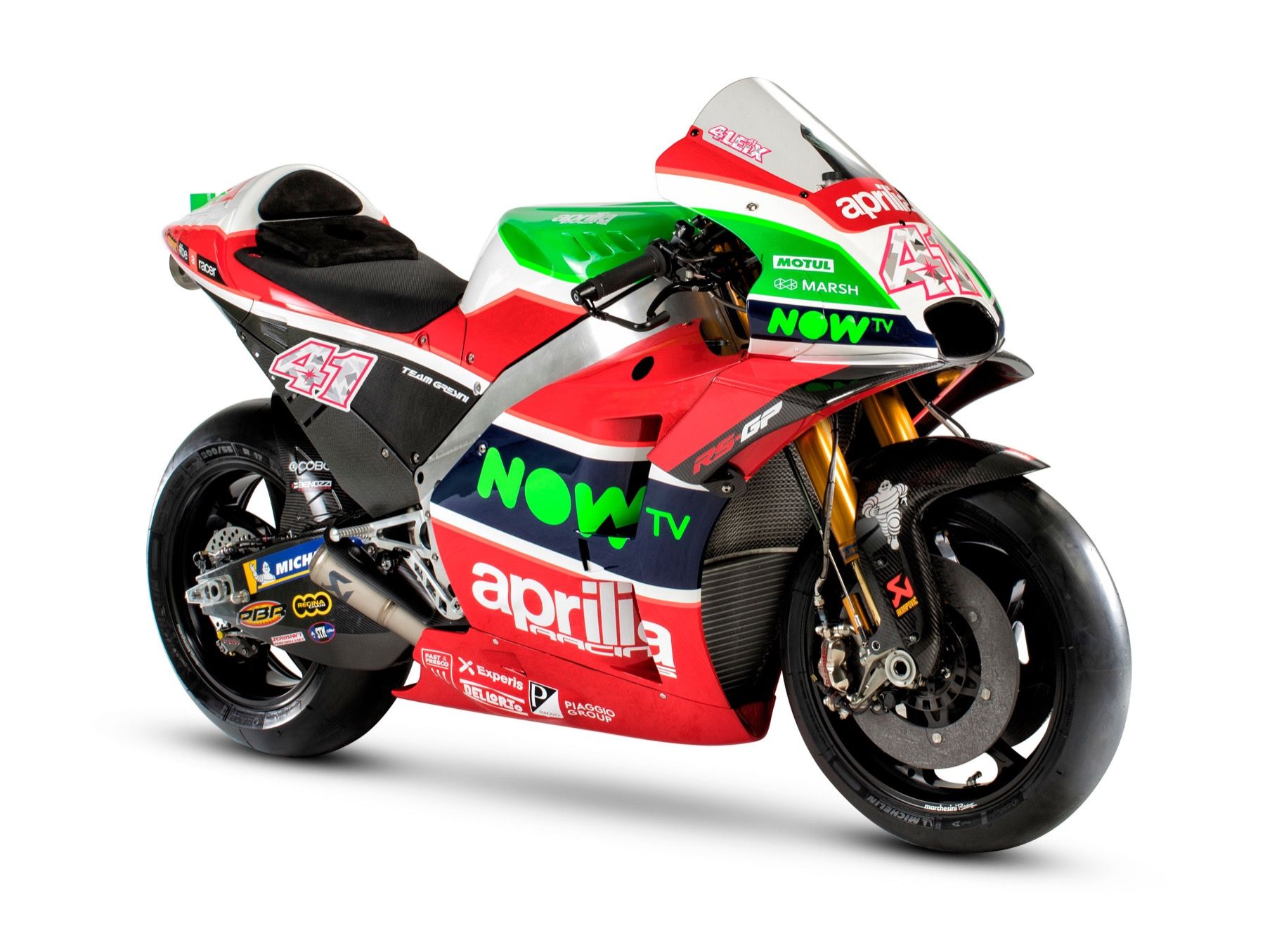 Aprilia presenta su MotoGP 2018