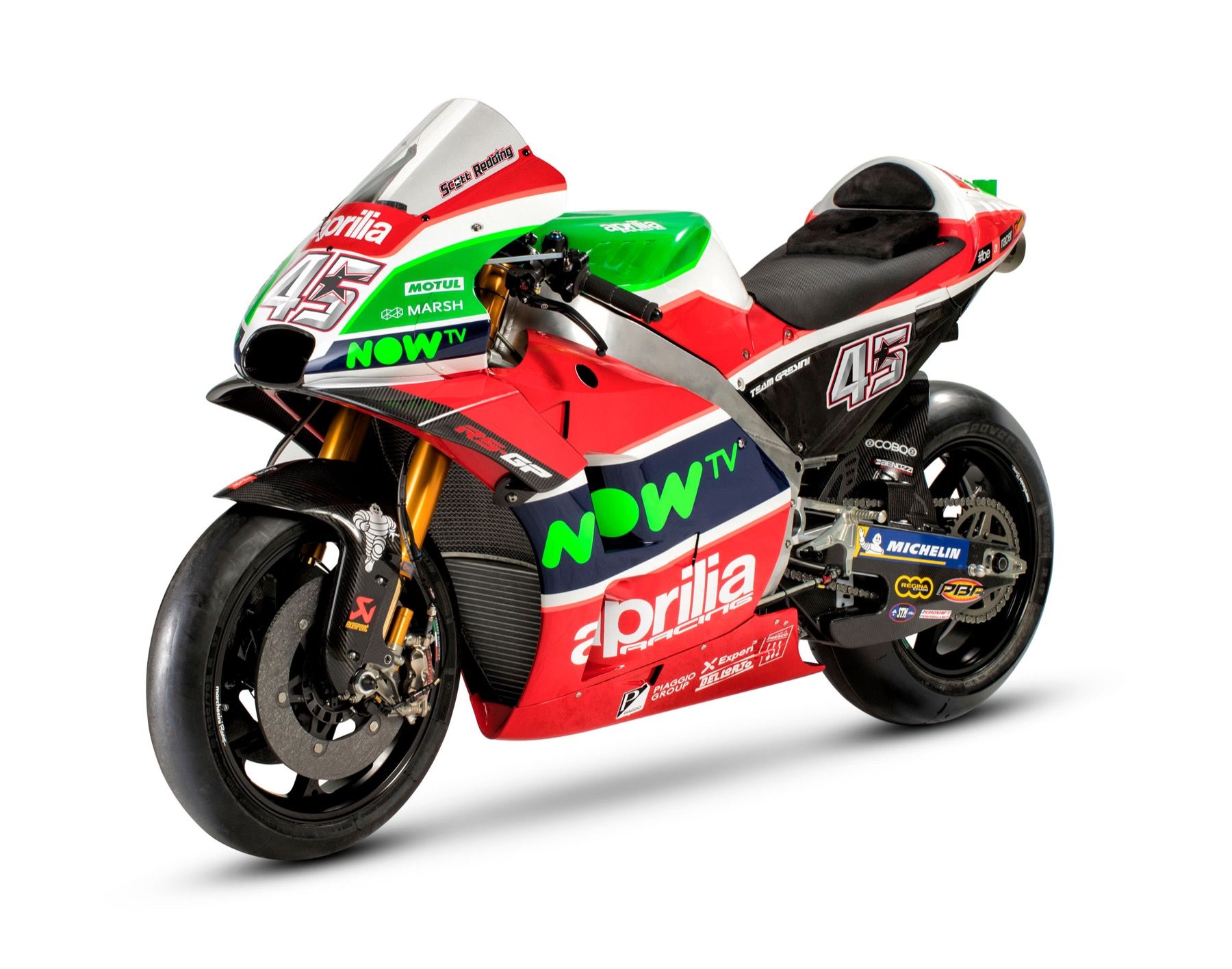 Aprilia presenta su MotoGP 2018