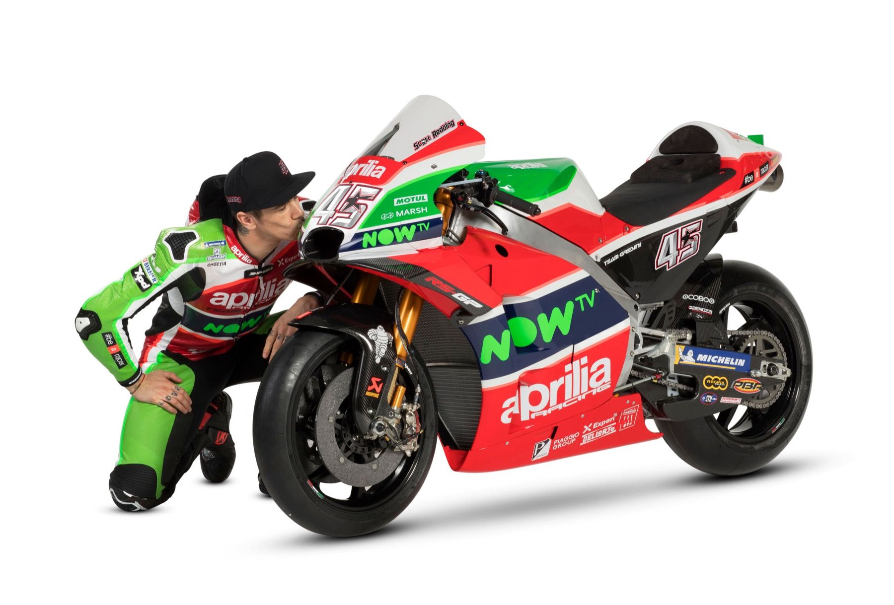 Aprilia presenta su MotoGP 2018