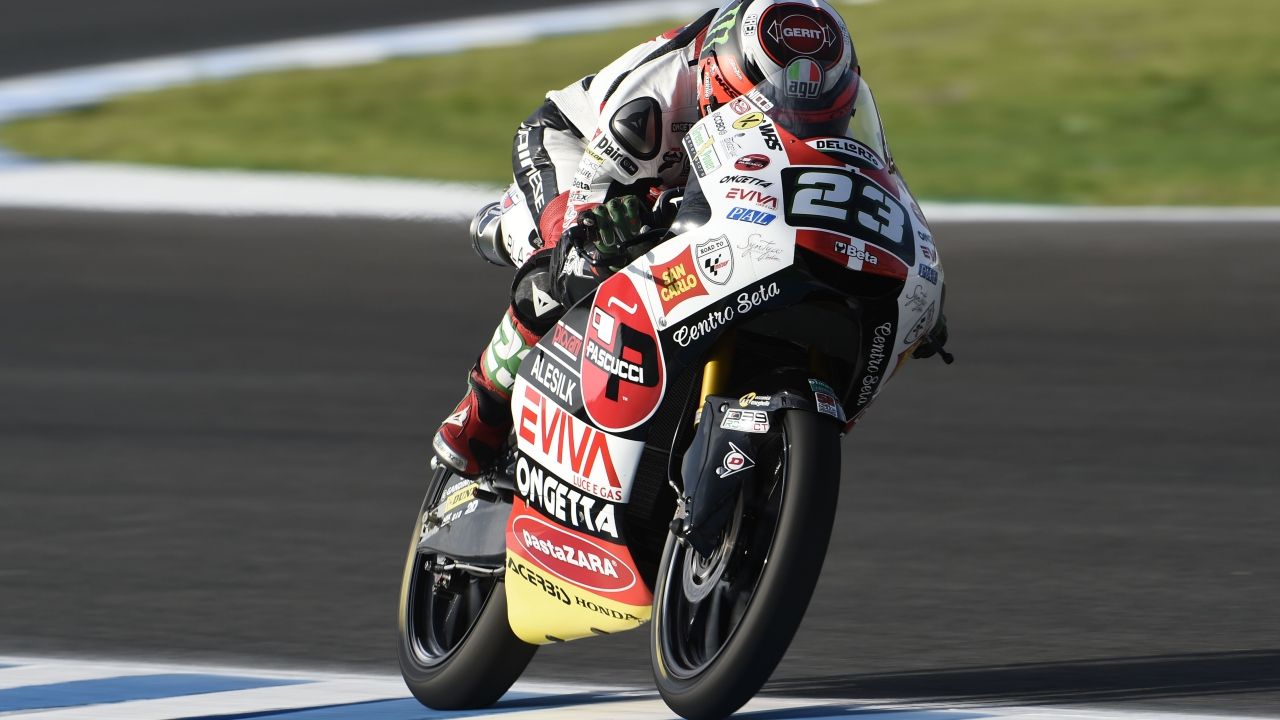 Niccolò Antonelli vuela el primer día de Moto3 en Jerez 2018