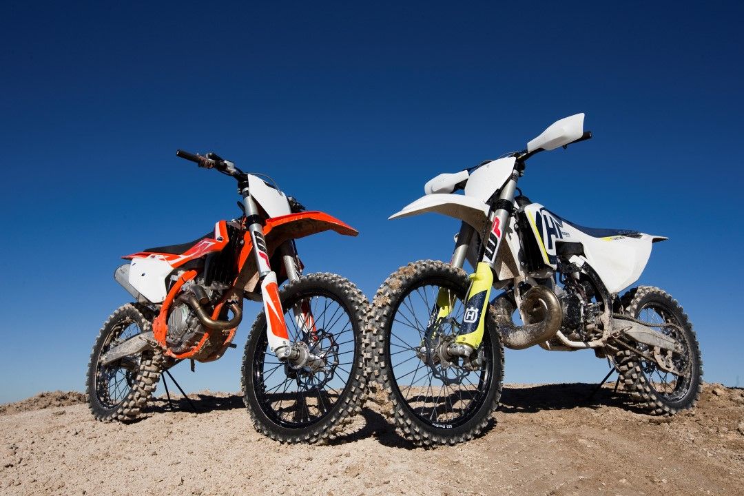 Comparativa MX: KTM 350 SXF vs Husqvarna TC 250