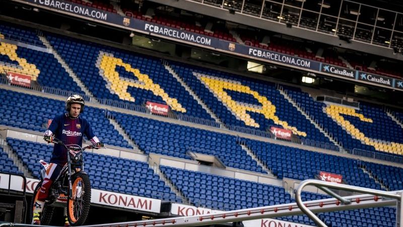 Toni Bou en el Camp Nou