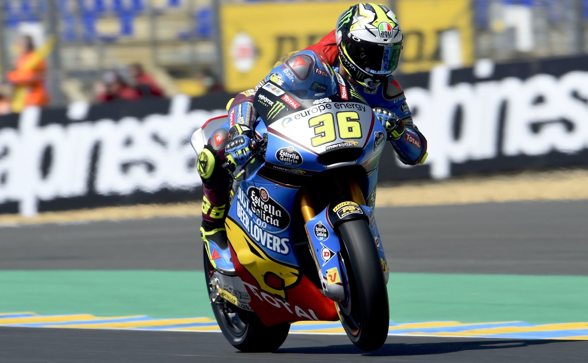 Mejor tiempo de Pecco Bagnaia en Moto2, Joan Mir enseña los dientes