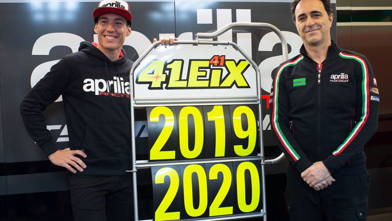 Aleix Espargaró: “Mi idea es acabar mi carrera deportiva en Aprilia”