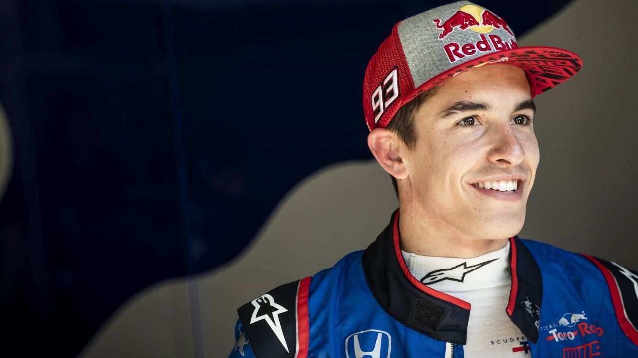Marc Márquez en el Toro Rosso de Fórmula 1