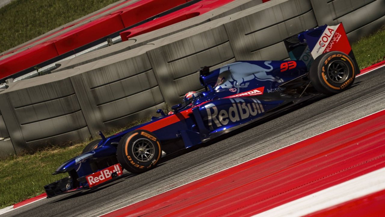 Marc Márquez en el Toro Rosso de Fórmula 1