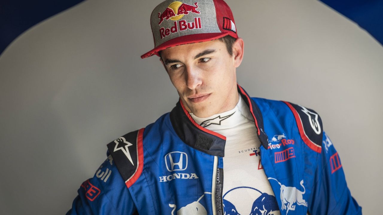 Marc Márquez en el Toro Rosso de Fórmula 1