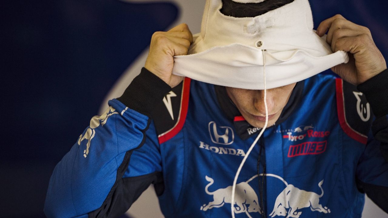 Marc Márquez en el Toro Rosso de Fórmula 1