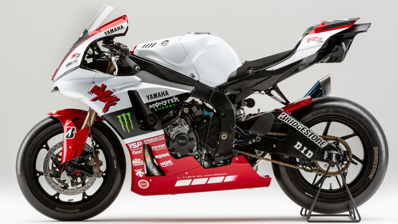 Yamaha YZF-R1 decoración 20 aniversario