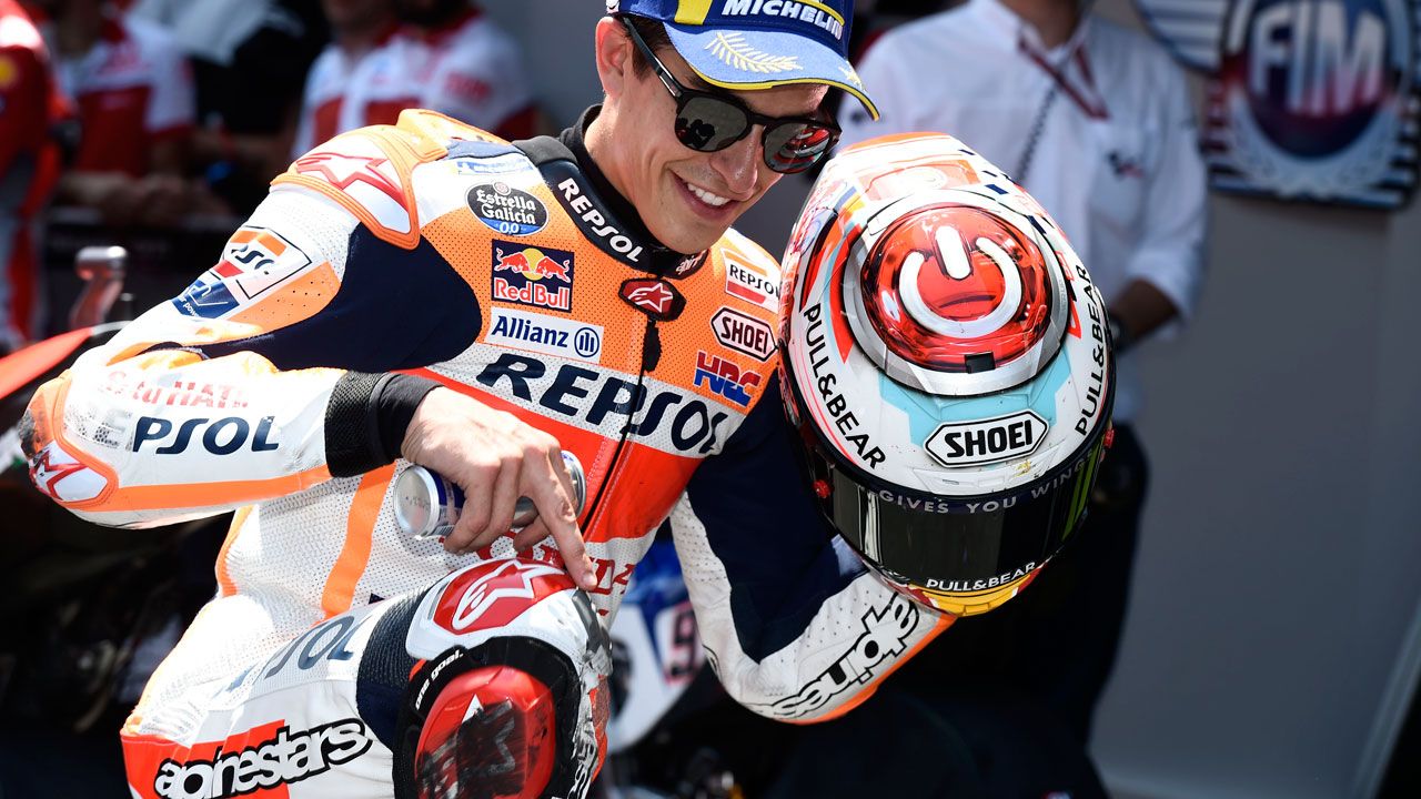 Marc Márquez (sobre su salvada): “El show siempre tiene que estar ahí”