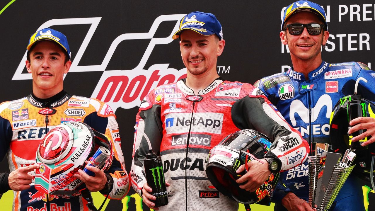 El mejor podio de la historia de MotoGP
