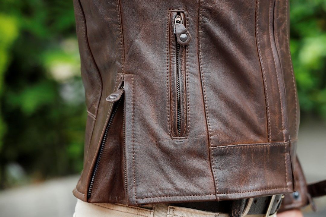 Chaqueta de cuero Overlap Donatella, Producto Probado