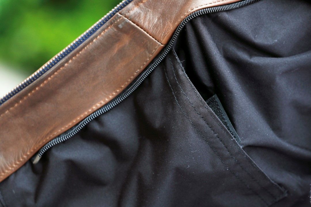 Chaqueta de cuero Overlap Donatella, Producto Probado