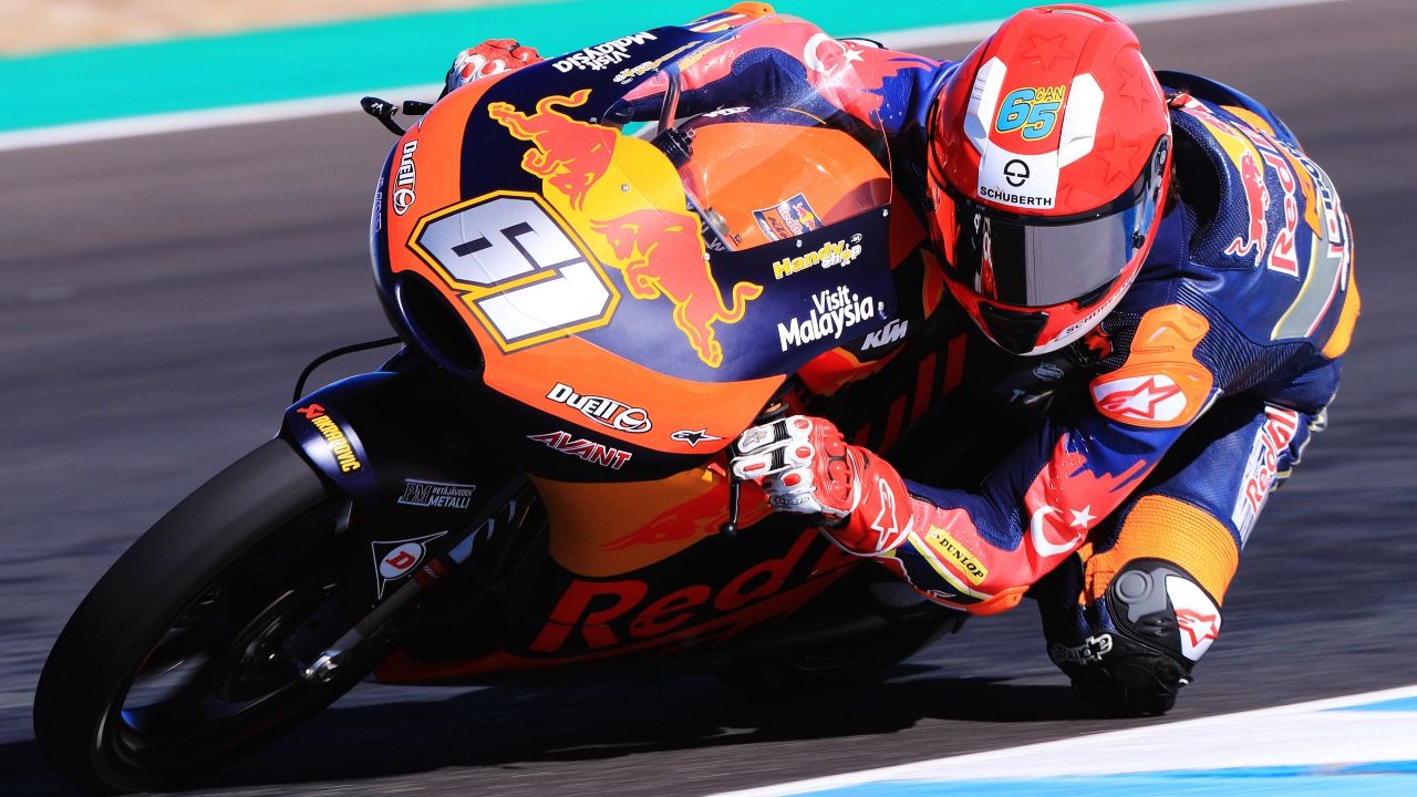 Can Oncu durante los test de pretemporada en Moto3 (Foto: Gold & Goose)