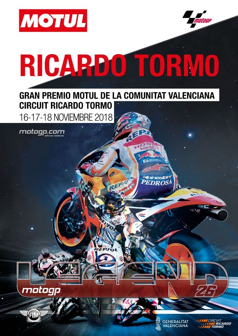 Carteles Dani Pedrosa GP Comunidad Valenciana 2018