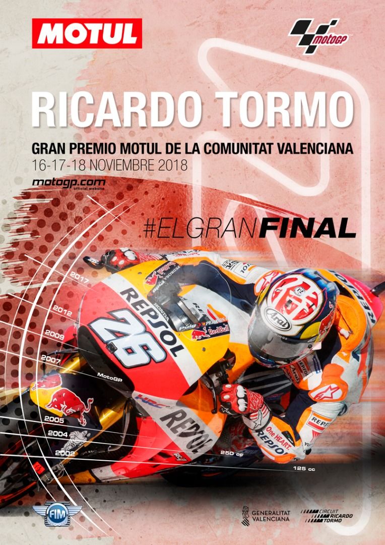 Carteles Dani Pedrosa GP Comunidad Valenciana 2018
