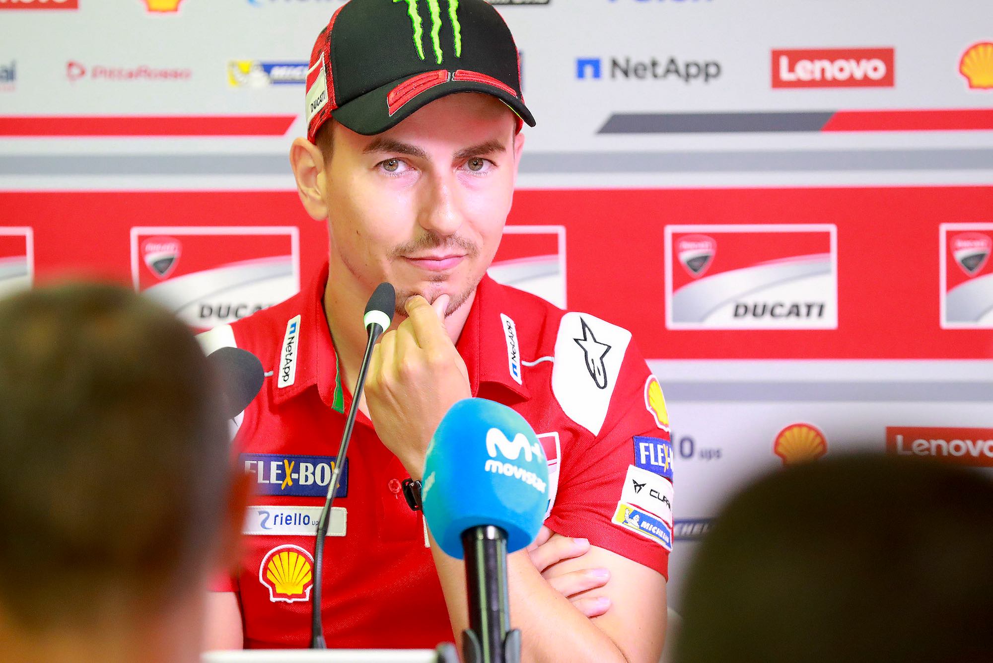 Jorge Lorenzo: "Una pena que sea a un neumático, seguramente hubiéramos hecho pole"