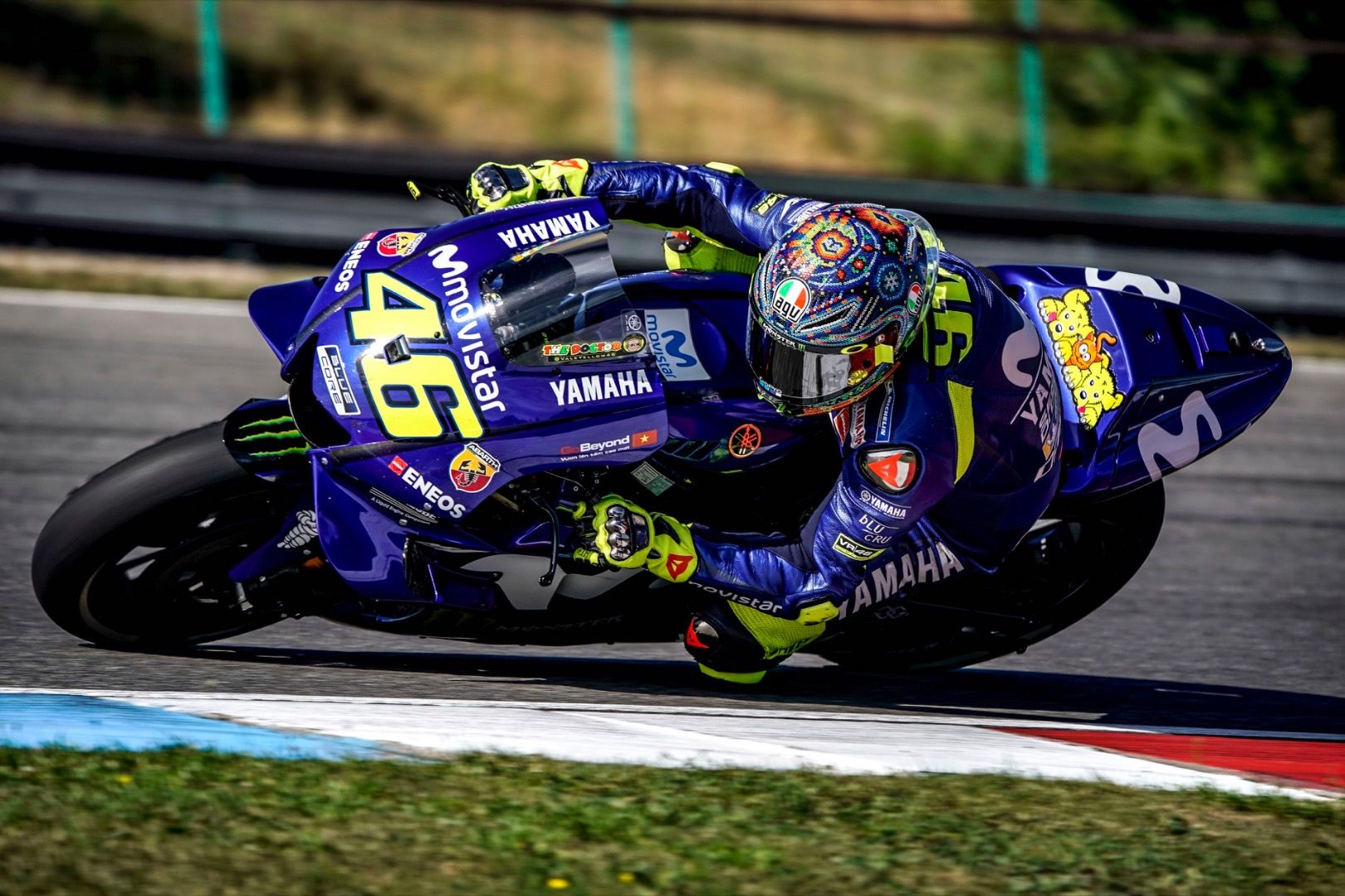 Valentino Rossi Brno Tests 2018 | Destaca por haber dos grande alerones, muy finos.