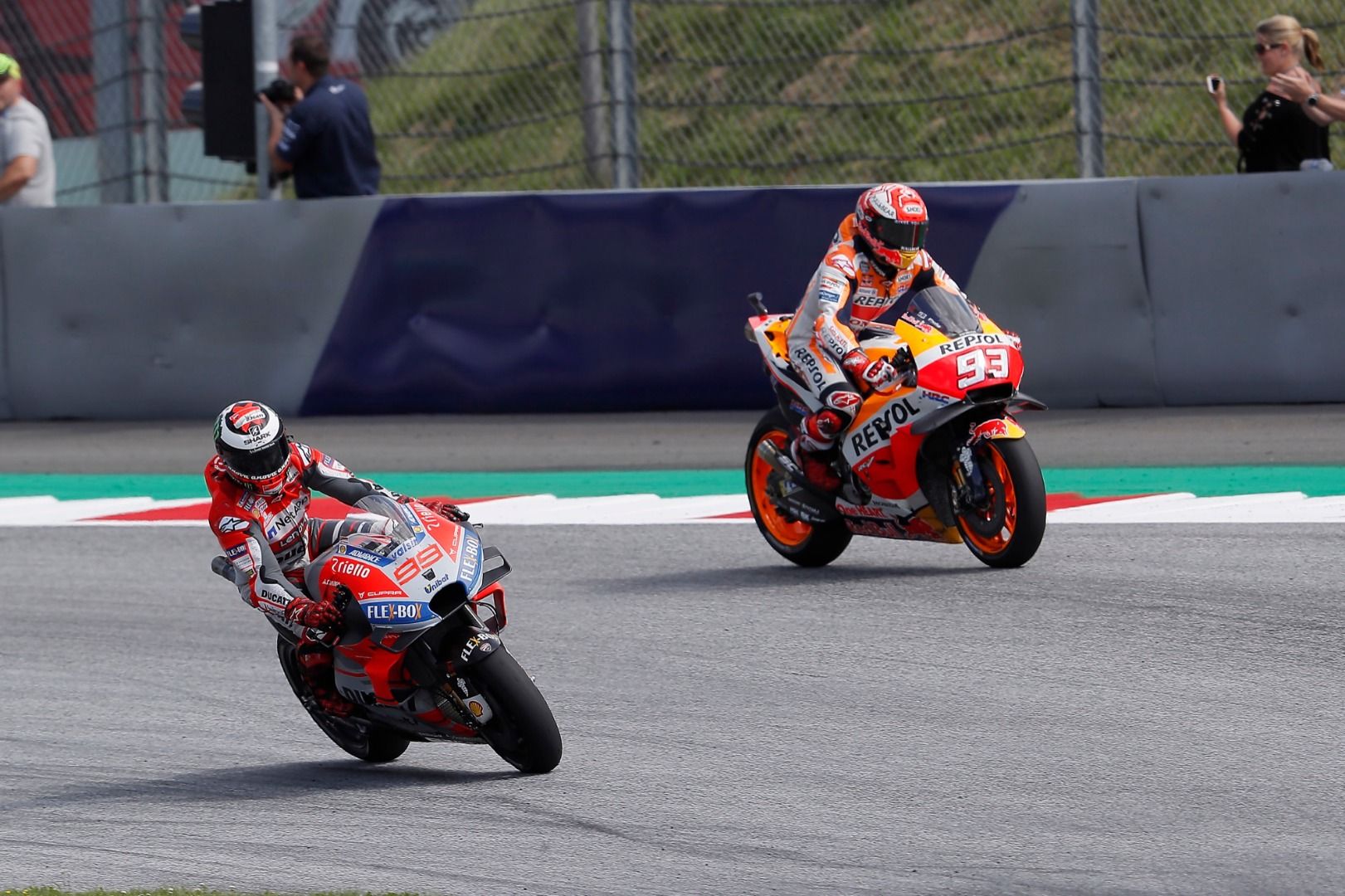 Jorge Lorenzo vs Marc Márquez - Las fotos del duelo en Austria