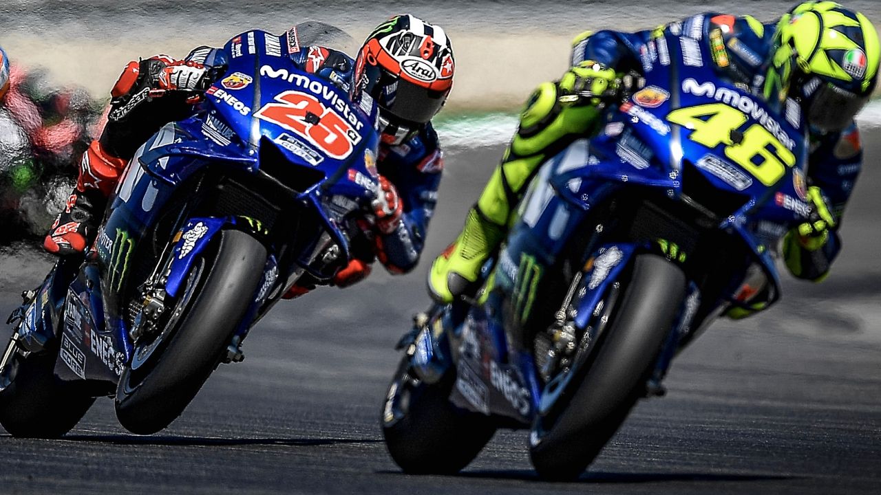 Valentino Rossi y Maverick Viñales (Foto: Yamaha)