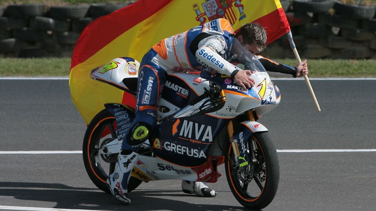 Álvaro Bautista, campeón del mundo de 125cc