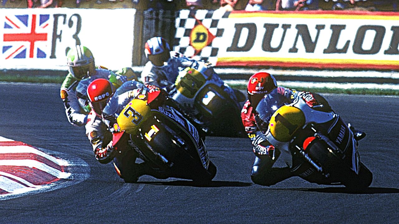 Randy Mamola y Kenny Roberts