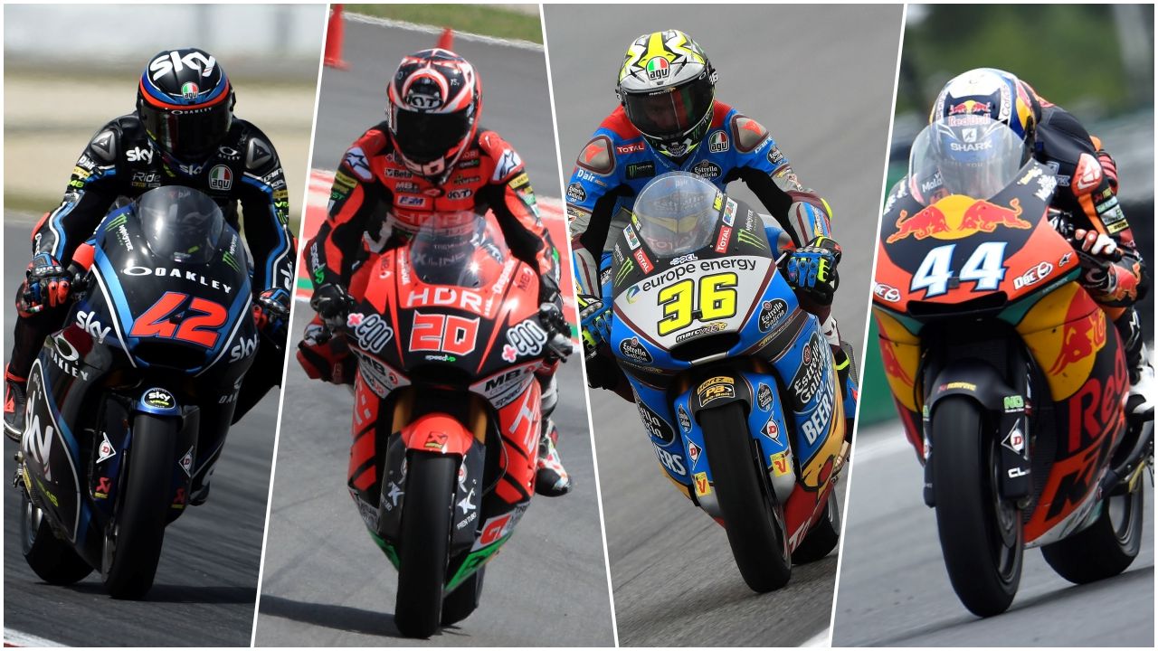 Pecco Bagnaia, Fabio Quartararo, Joan Mir y Miguel Oliveira (Foto: Gold & Goose)