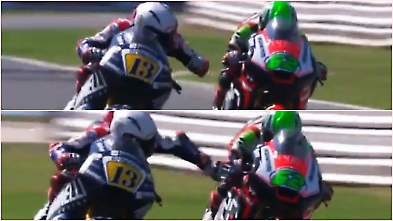 La lamentable acción de Romano Fenati que le ha costado la expulsión en Misano