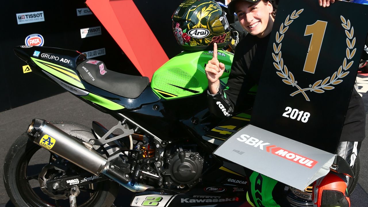 Ana Carrasco, campeona del mundo de WSSP300