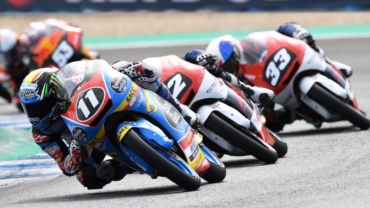 Sergio García logró cuatro victorias en el Mundial Junior de Moto3 2018.