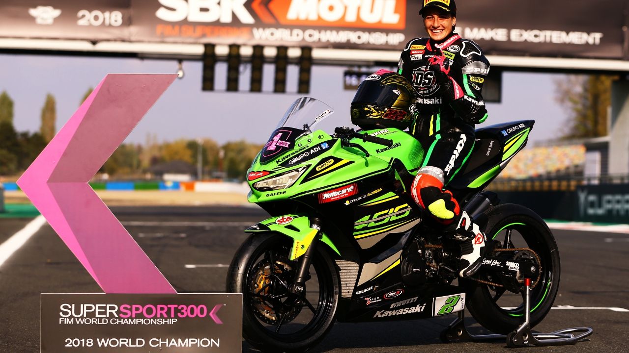 Ana Carrasco, campeona del mundo de WSSP300