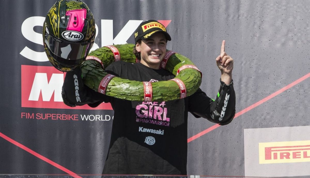 Ana Carrasco, campeona del mundo de WSSP300