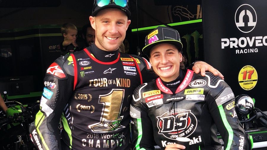 Jonathan Rea y Ana Carrasco, campeones del mundo 2018 (Foto: Gold & Goose)